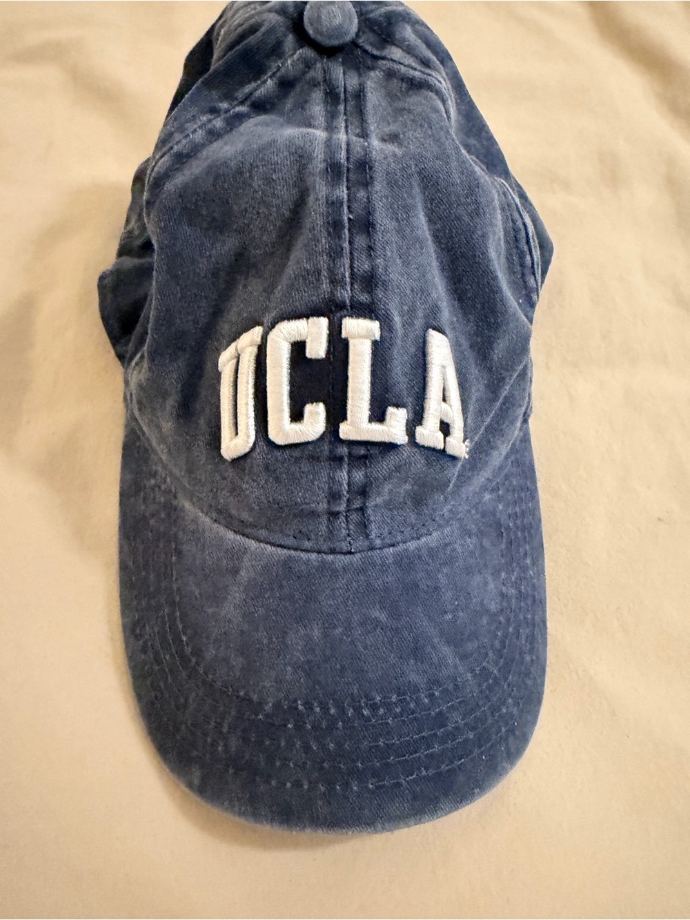 UCLA Embroidered Navy Blue Baseball Cap - Women's Hat